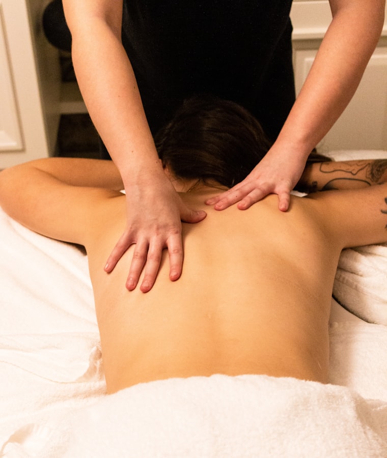 Therapeutic massage session at Dragonfly in Clermont, FL